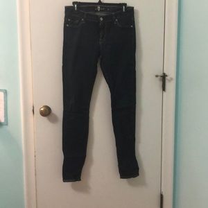 7 for all mankind skinny jeans size 28